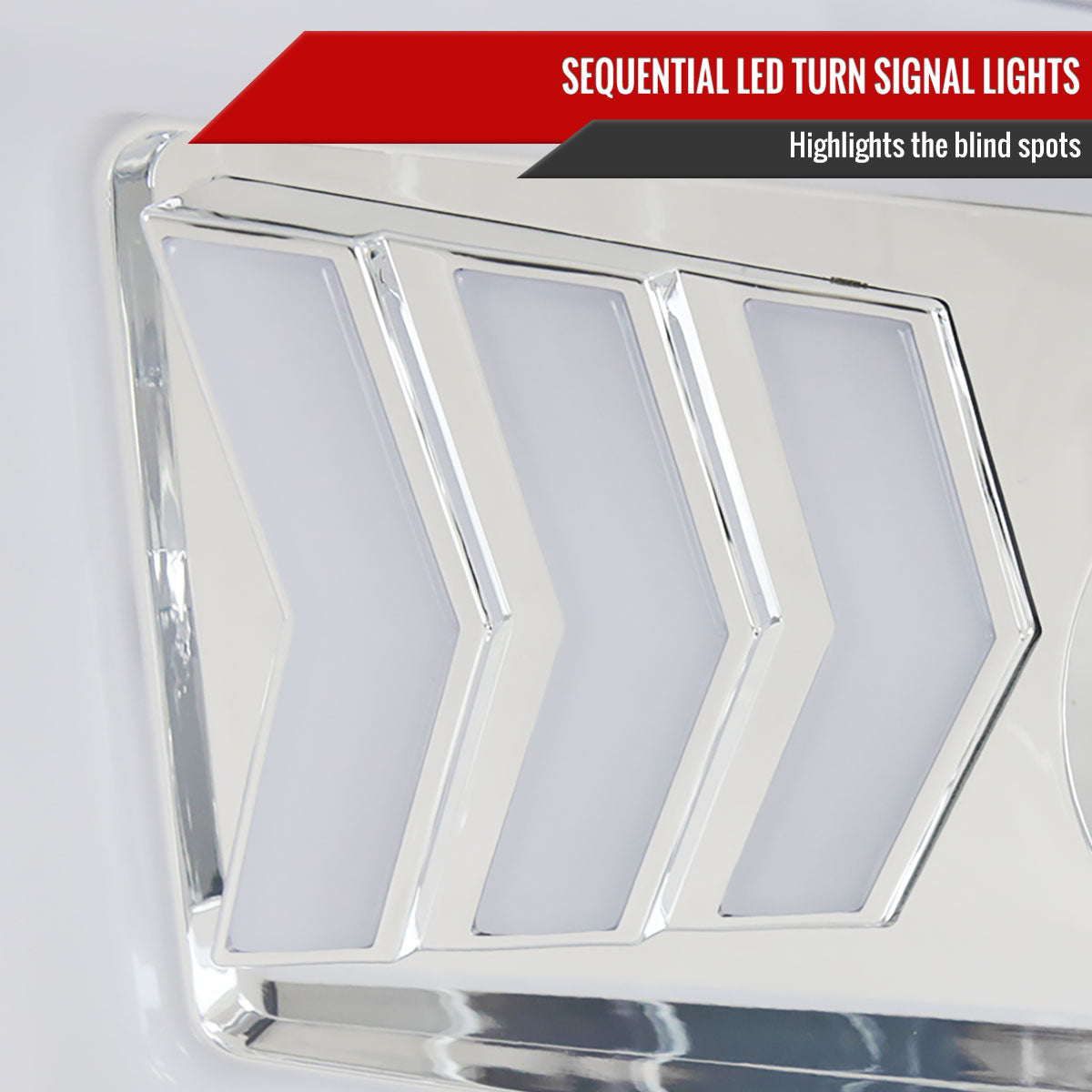 2014-2021 Toyota Tundra LED C-Bar Projector Headlights w/ Sequential Arrow Turn Signals (Chrome Housing/Clear Lens)