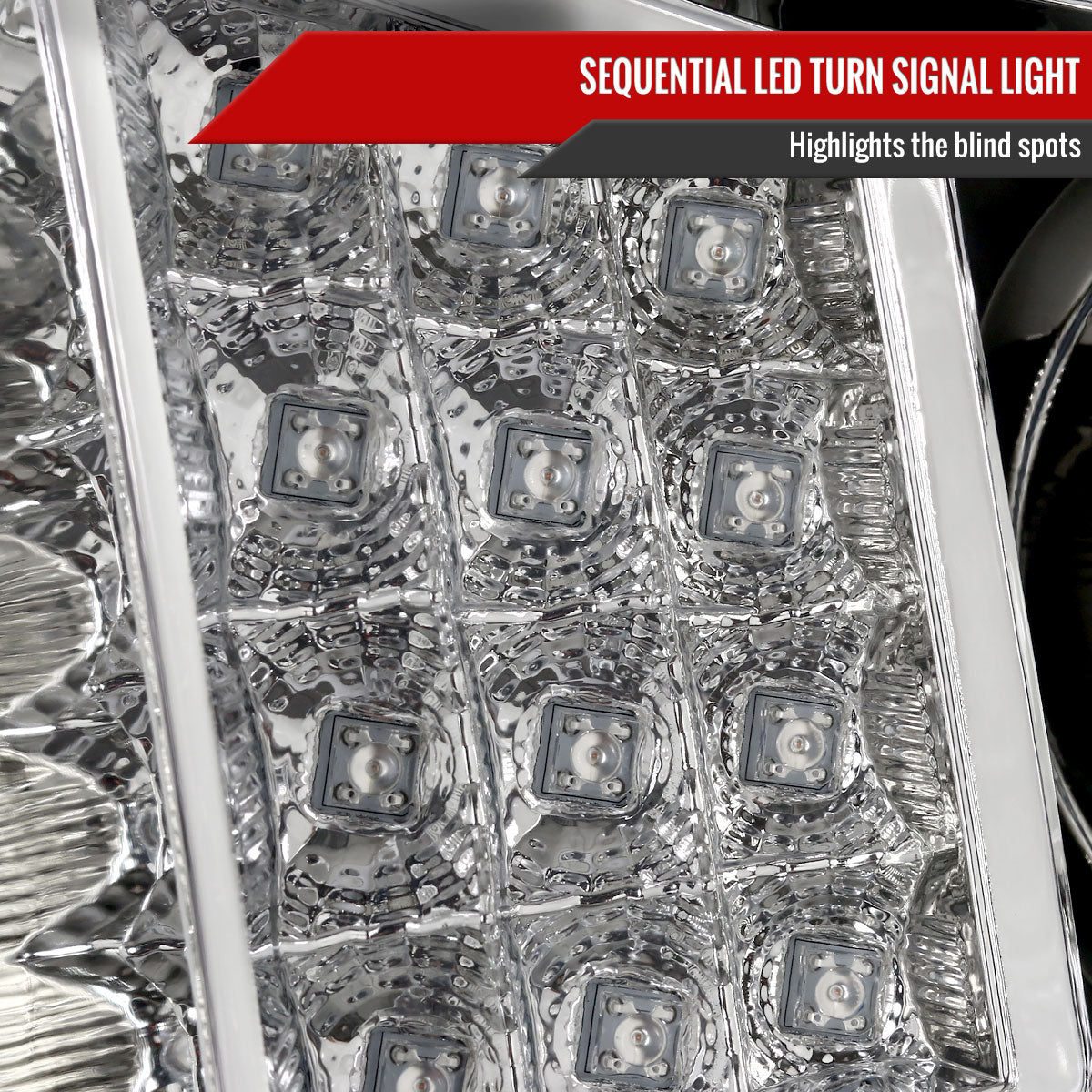 2014-2021 Toyota Tundra LED C-Bar Projector Headlights w/ Sequential Turn Signal Lights (Chrome Housing/Clear Lens)