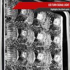 2014-2021 Toyota Tundra LED C-Bar Projector Headlights w/ LED Turn Signal Lights (Chrome Housing/Clear Lens)