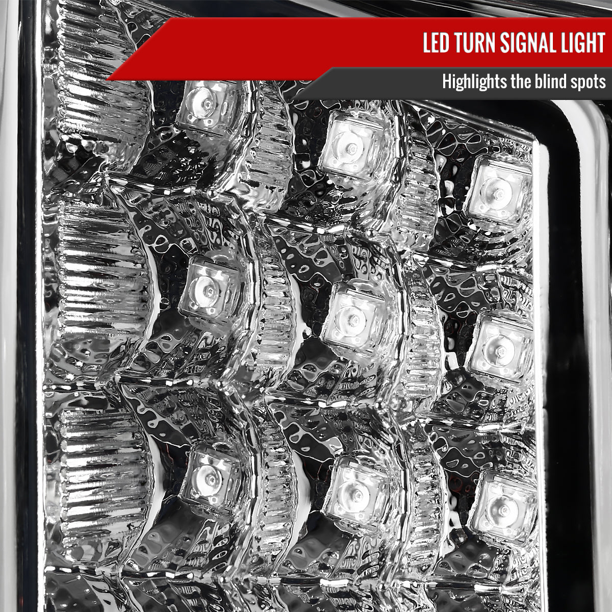 2014-2021 Toyota Tundra LED C-Bar Projector Headlights w/ LED Turn Signal Lights (Chrome Housing/Clear Lens)