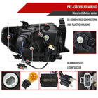 2014-2021 Toyota Tundra LED Switchback Sequential Turn Signal LED Bar Projector Headlights (Chrome Housing/Smoke Lens)