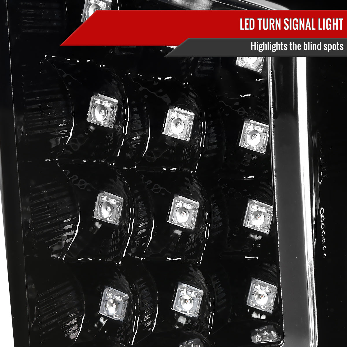 2014-2021 Toyota Tundra LED C-Bar Projector Headlights w/ LED Turn Signal Lights (Glossy Black Housing/Clear Lens)