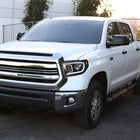 2014-2021 Toyota Tundra LED C-Bar Projector Headlights w/ LED Turn Signal Lights (Glossy Black Housing/Clear Lens)