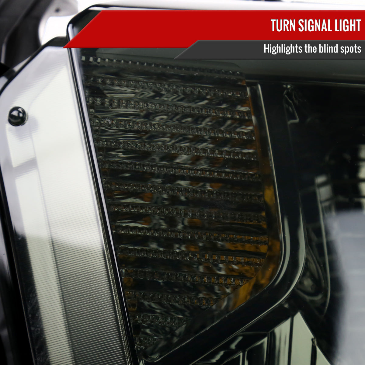 2014-2021 Toyota Tundra LED Switchback Sequential Turn Signal LED Bar Projector Headlights (Chrome Housing/Smoke Lens)