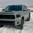 2014-2021 Toyota Tundra LED Switchback Sequential Turn Signal LED Bar Projector Headlights (Chrome Housing/Smoke Lens)