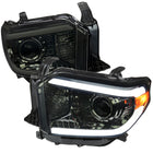 2014-2021 Toyota Tundra LED Projector Headlights (Chrome Housing/Smoke Lens)