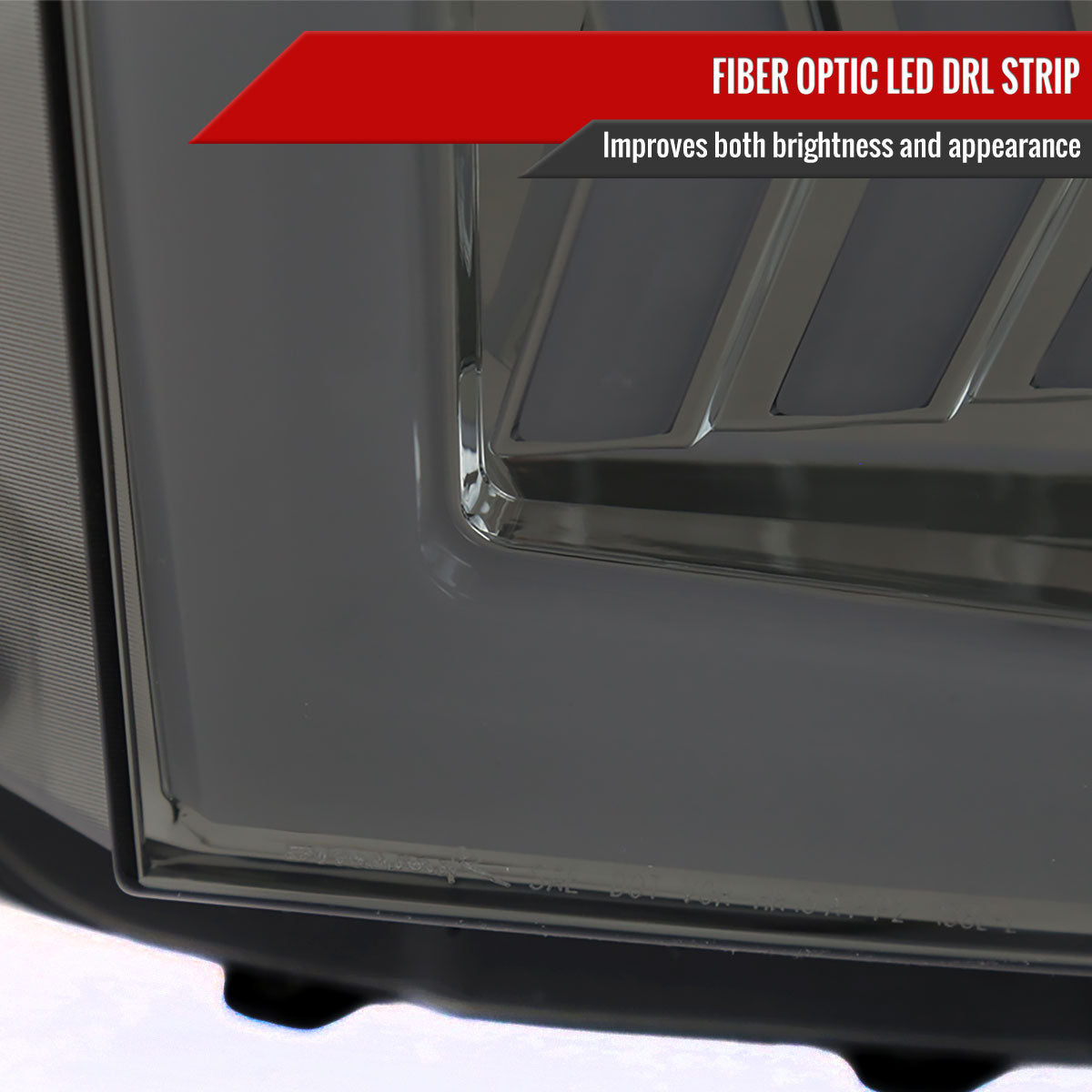 2014-2021 Toyota Tundra LED C-Bar Projector Headlights w/ Sequential Arrow Turn Signals (Chrome Housing/Smoke Lens)