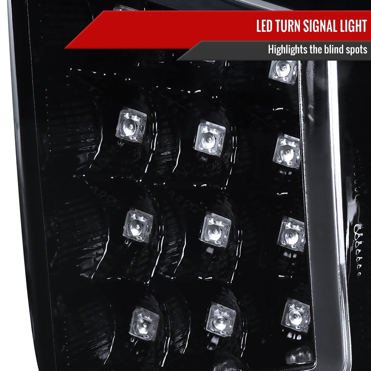 2014-2021 Toyota Tundra LED C-Bar Projector Headlights w/ LED Turn Signal Lights (Glossy Black Housing/Smoke Lens)