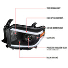 2014-2021 Toyota Tundra LED Projector Headlights (Matte Black Housing/Clear Lens)