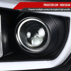 2014-2021 Toyota Tundra LED C-Bar Projector Headlights w/ Sequential Turn Signal Lights (Matte Black Housing/Clear Lens)