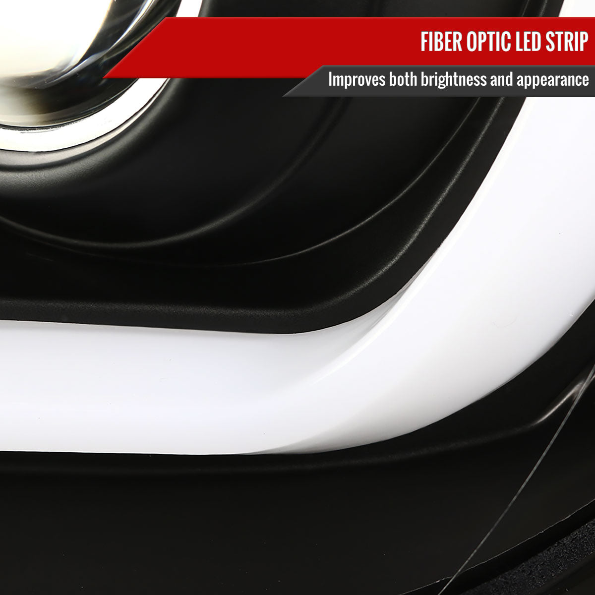 2014-2021 Toyota Tundra LED C-Bar Projector Headlights w/ Sequential Turn Signal Lights (Matte Black Housing/Clear Lens)