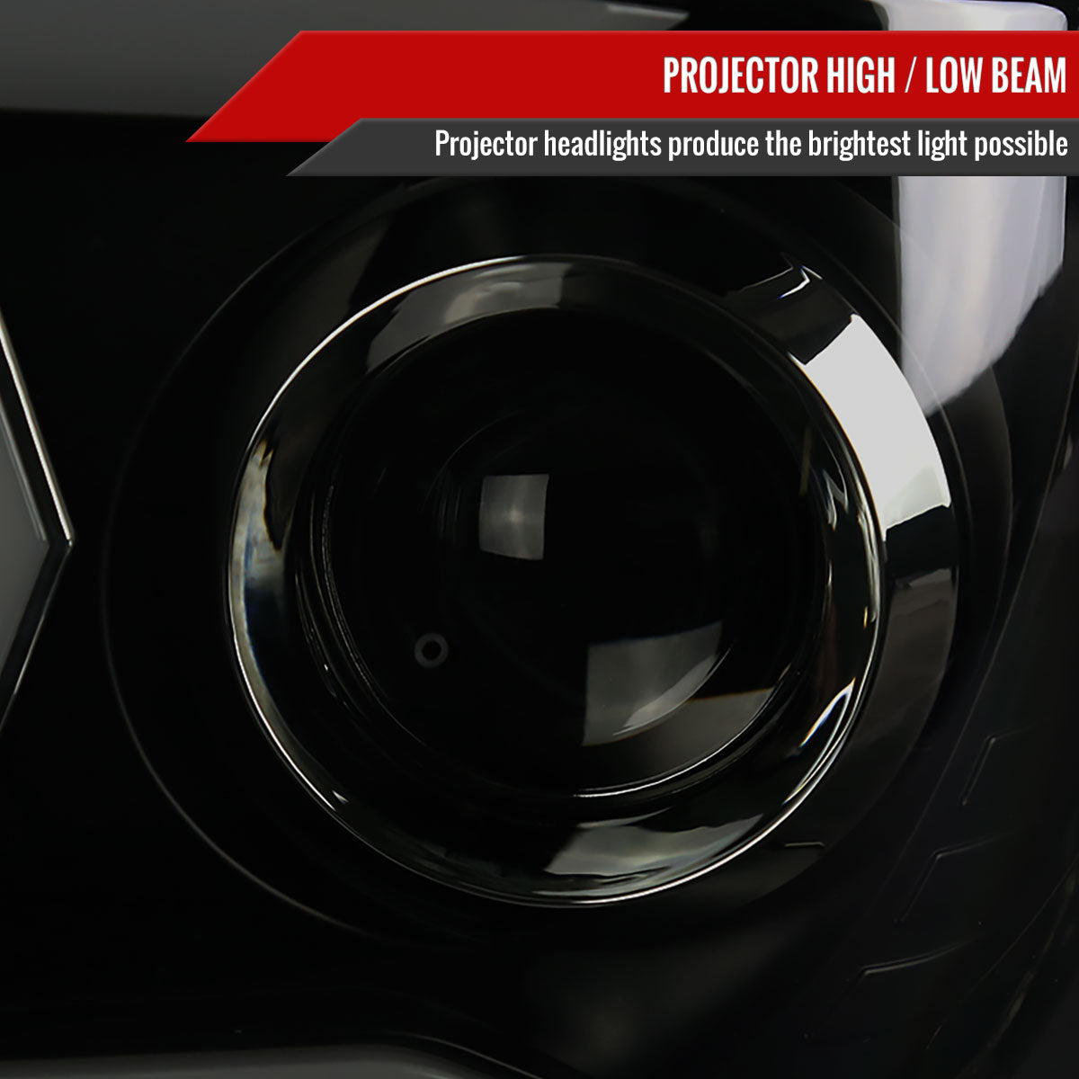 2014-2021 Toyota Tundra LED C-Bar Projector Headlights w/ Sequential Arrow Turn Signals (Matte Black Housing/Smoke Lens)