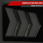 2014-2021 Toyota Tundra LED C-Bar Projector Headlights w/ Sequential Arrow Turn Signals (Matte Black Housing/Smoke Lens)