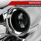 2012-2017 Hyundai Veloster LED Light Bar Projector Headlight w/ Sequential Turn Signal Lights (Chrome Housing/Clear Lens)