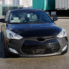 2012-2017 Hyundai Veloster LED Light Bar Projector Headlight w/ Sequential Turn Signal Lights (Chrome Housing/Clear Lens)