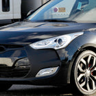 2012-2017 Hyundai Veloster LED Light Bar Projector Headlight w/ Sequential Turn Signal Lights (Chrome Housing/Clear Lens)