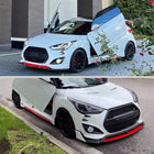 2012-2017 Hyundai Veloster LED Bar Projector Headlights w/ Sequential Turn Signal Lights (Glossy Black Housing/Smoke Lens)