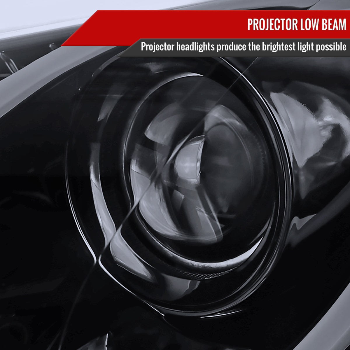 2012-2017 Hyundai Veloster LED Bar Projector Headlights w/ Sequential Turn Signal Lights (Glossy Black Housing/Smoke Lens)
