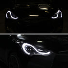 2012-2017 Hyundai Veloster LED Bar Projector Headlight w/ Sequential Turn Signal Lights (Matte Black Housing/Clear Lens)