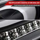 2012-2017 Hyundai Veloster LED Bar Projector Headlight w/ Sequential Turn Signal Lights (Matte Black Housing/Clear Lens)