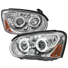 2004-2005 Subaru Impreza WRX STI Outback Dual Halo Projector Headlights (Chrome Housing/Clear Lens)