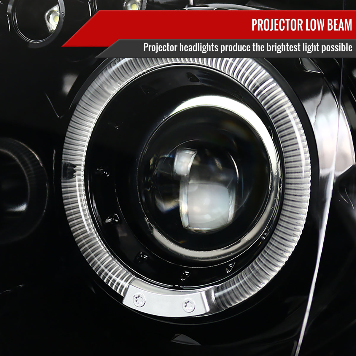2004-2005 Subaru Impreza WRX STI Outback Dual Halo Projector Headlights (Glossy Black Housing/Smoke Lens)