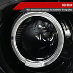 2004-2005 Subaru Impreza WRX STI Outback Dual Halo Projector Headlights (Glossy Black Housing/Smoke Lens)