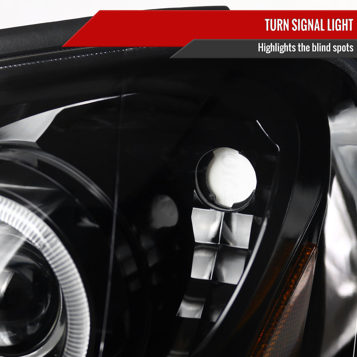 2004-2005 Subaru Impreza WRX STI Outback Dual Halo Projector Headlights (Glossy Black Housing/Smoke Lens)
