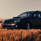 2004-2005 Subaru Impreza WRX/STI Outback Projector Headlights w/ LED Bar (Matte Black Housing/Clear Lens)