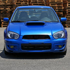 2004-2005 Subaru Impreza WRX/STI Outback Projector Headlights w/ LED Bar (Matte Black Housing/Clear Lens)
