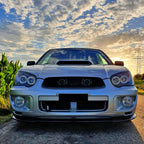 2004-2005 Subaru Impreza WRX STI Outback Dual Halo Projector Headlights (Matte Black Housing/Clear Lens)