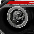 2004-2005 Subaru Impreza WRX STI Outback Dual Halo Projector Headlights (Matte Black Housing/Clear Lens)