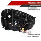 2004-2005 Subaru Impreza WRX STI Outback Dual Halo Projector Headlights (Matte Black Housing/Clear Lens)
