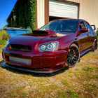 2004-2005 Subaru Impreza WRX STI Outback Dual Halo Projector Headlights (Matte Black Housing/Clear Lens)