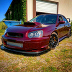 2004-2005 Subaru Impreza WRX STI Outback Dual Halo Projector Headlights (Matte Black Housing/Clear Lens)