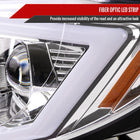 2006-2007 Subaru Impreza WRX STI LED Bar Sequential Turn Signal Projector Headlights (Chrome Housing/Clear Lens)