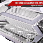 2006-2007 Subaru Impreza WRX STI LED Bar Sequential Turn Signal Projector Headlights (Chrome Housing/Clear Lens)