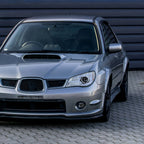 2006-2007 Subaru Impreza WRX STI LED Bar Sequential Turn Signal Projector Headlights (Chrome Housing/Clear Lens)