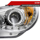 2006-2007 Subaru Impreza WRX/STI Projector Headlights w/ LED Light Strip (Chrome Housing/Clear Lens)