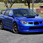 2006-2007 Subaru Impreza WRX/STI Projector Headlights w/ LED Light Strip (Chrome Housing/Clear Lens)