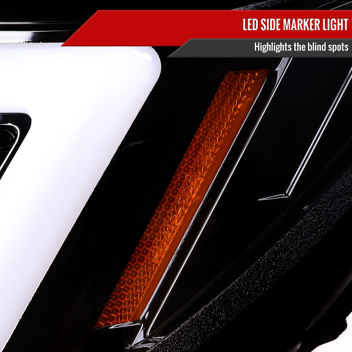 2006-2007 Subaru Impreza WRX STI LED Bar Sequential Turn Signal Projector Headlights (Glossy Black Housing/Clear Lens)