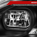 2006-2007 Subaru Impreza WRX/STI Projector Headlights w/ LED Light Strip (Matte Black Housing/Clear Lens)
