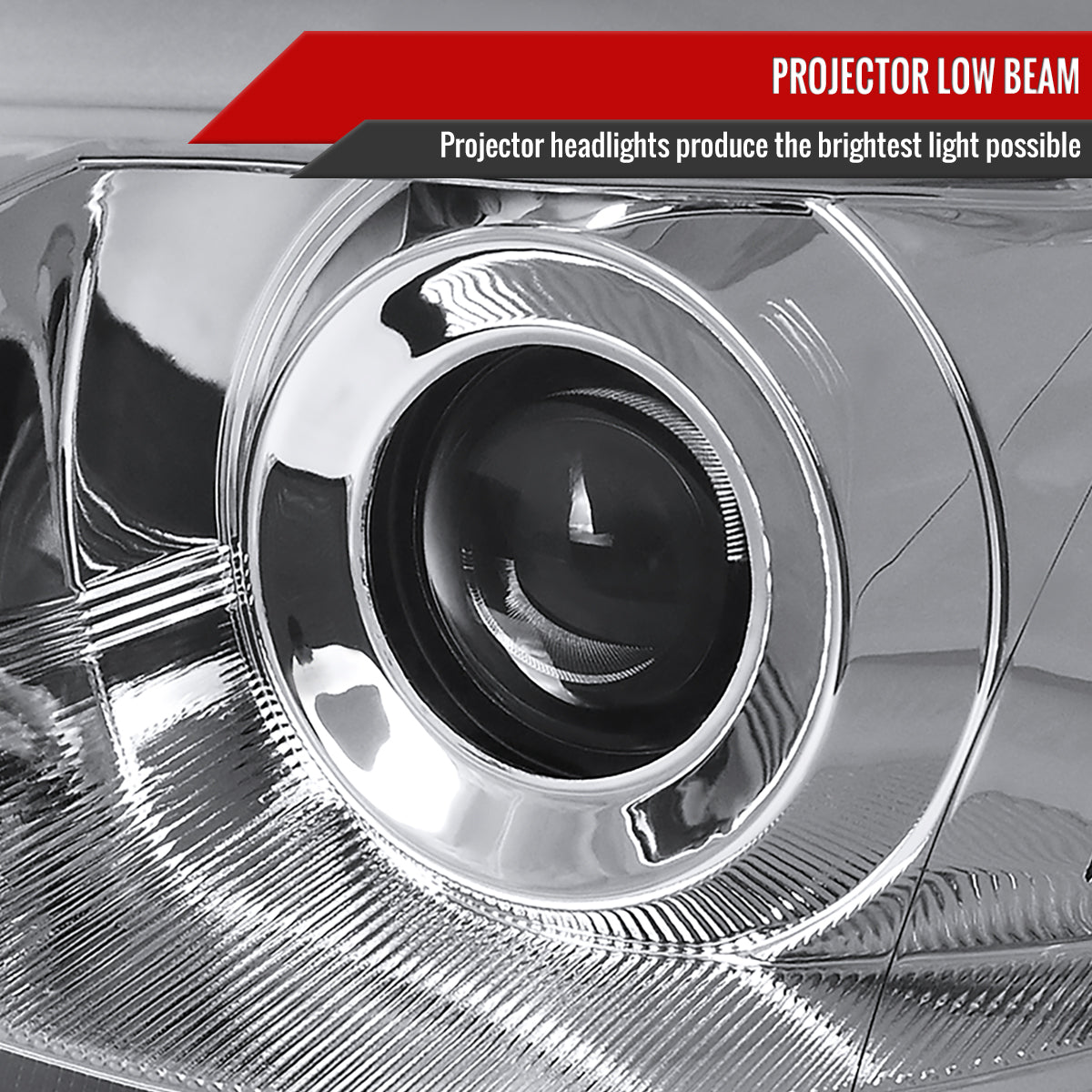2008-2014 Subaru Impreza WRX/ 2008-2011 Outback Sport LED Bar Projector Headlights (Chrome Housing/Clear Lens)