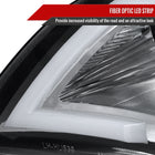 2008-2014 Subaru Impreza WRX/ 2008-2011 Outback Sport LED Bar Projector Headlights (Chrome Housing/Clear Lens)