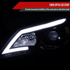2008-2014 Subaru Impreza WRX/ 2008-2011 Outback Sport LED Bar Projector Headlights (Glossy Black Housing/Smoke Lens)