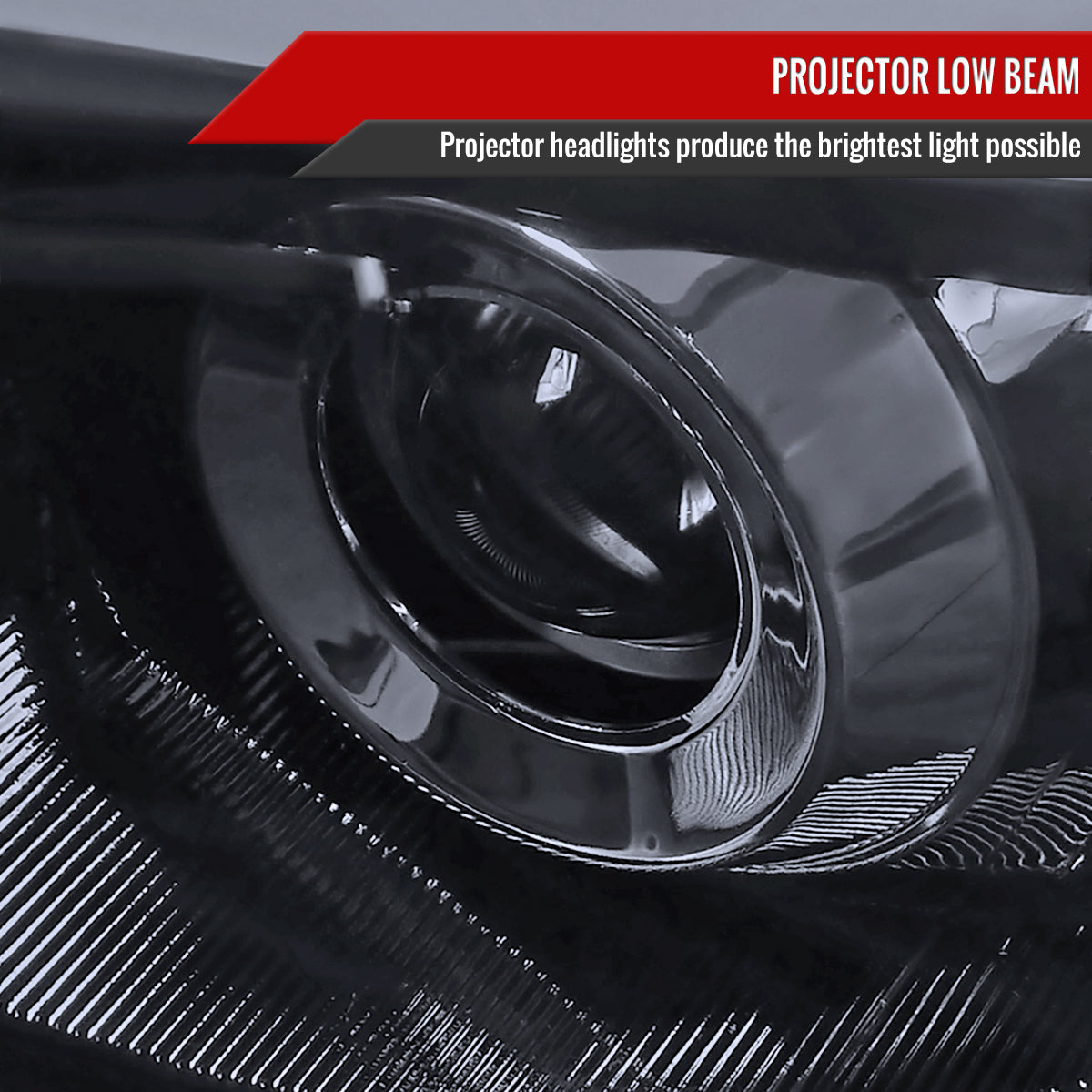 2008-2014 Subaru Impreza WRX/ 2008-2011 Outback Sport LED Bar Projector Headlights (Glossy Black Housing/Smoke Lens)