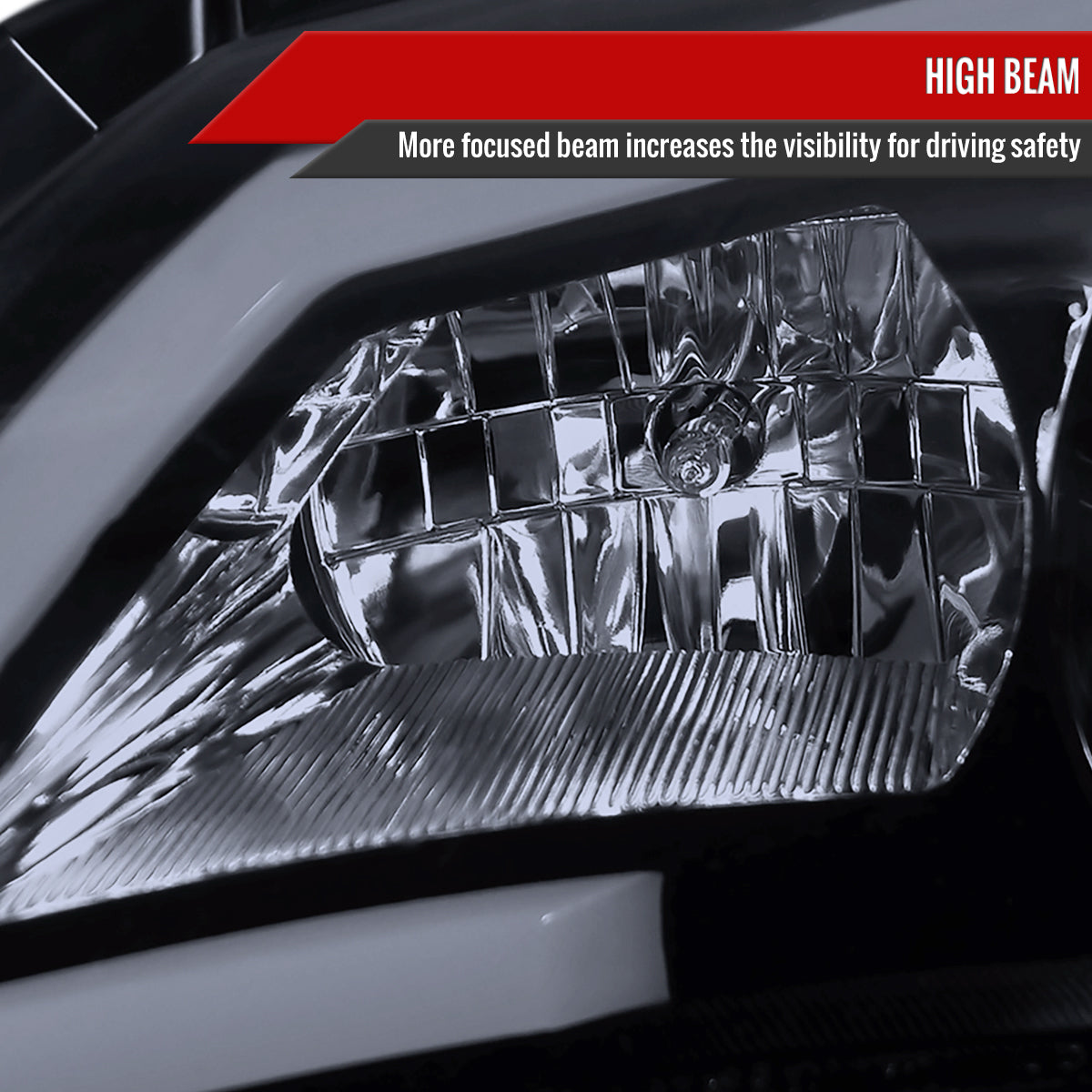 2008-2014 Subaru Impreza WRX/ 2008-2011 Outback Sport LED Bar Projector Headlights (Glossy Black Housing/Smoke Lens)
