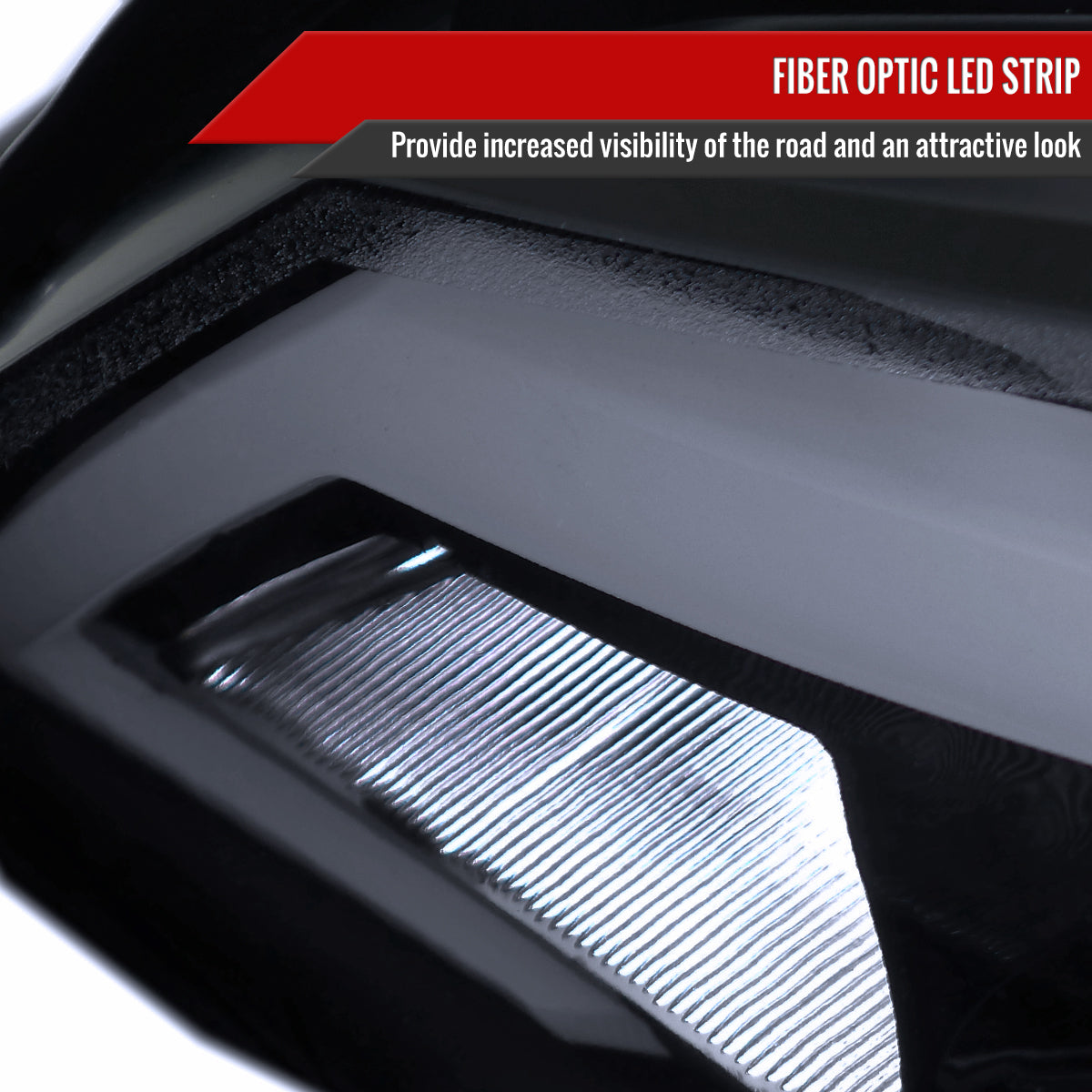 2008-2014 Subaru Impreza WRX/ 2008-2011 Outback Sport LED Bar Projector Headlights (Glossy Black Housing/Smoke Lens)