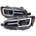 2015-2021 Subaru Impreza WRX STI LED Bar Sequential Turn Signal (Glossy Black Housing/Clear Lens)