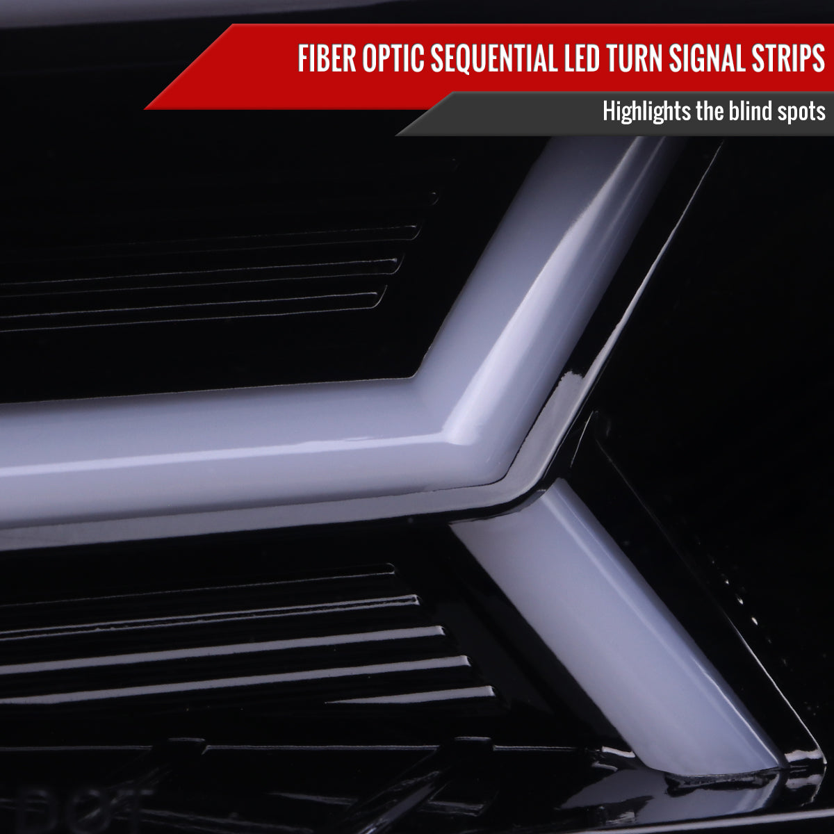 2015-2021 Subaru Impreza WRX STI LED Bar Sequential Turn Signal (Glossy Black Housing/Smoke Lens)